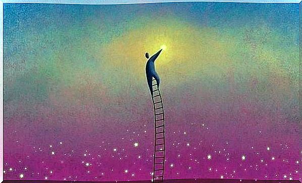 Man-suspended-on-ladder-touching-the-moon