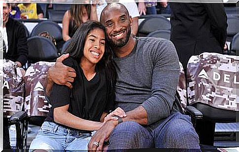 Kobe Bryant and his daughter